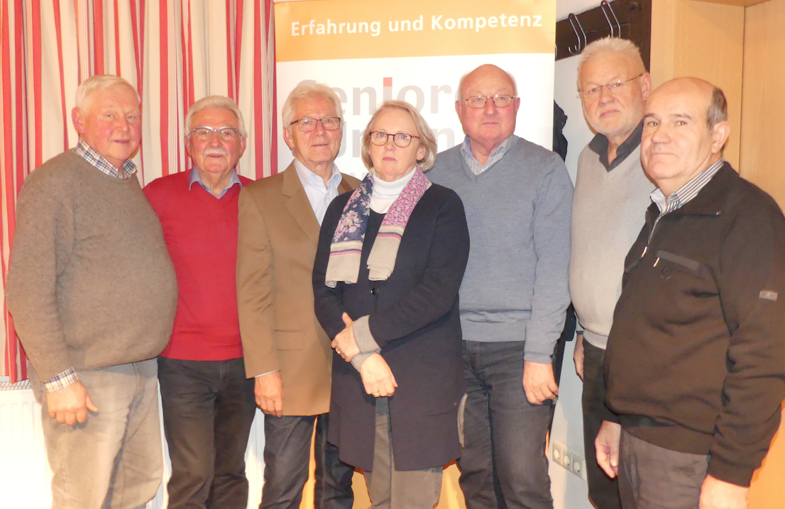 Vorstand mit Beisitzern der SU: L. Wesselmann, E. Möllenbrock, H. Sautmann, T. Brinkmann, G. Gerhard, J. Lanwehr und H. Kreft
